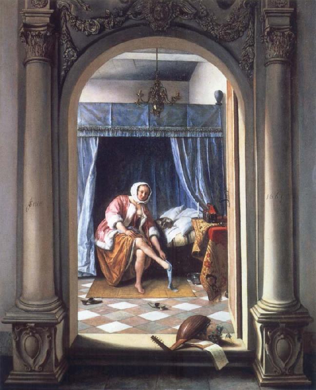 Jan Steen The toilet oil painting image